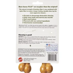 Spot Bam-Bones Plus Double WishBone Peanut Butter Flavor Dog Chew Toy, 7"