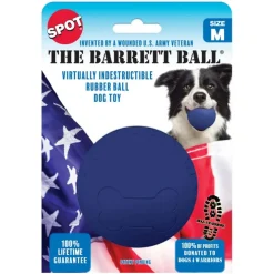 Spot Barrett Ball Dog Toy Blue Medium, 4"