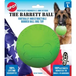 Spot Barrett Ball Dog Toy Green Large, 5"