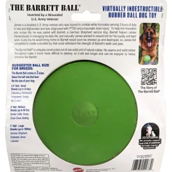 Spot Barrett Ball Dog Toy Green Large, 5"