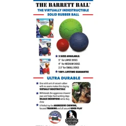 Spot Barrett Ball Dog Toy Green Large, 5