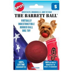 Spot Barrett Ball Dog Toy Red Small, 2.5"