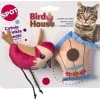 Spot Bird House Crinkly Catnip Cat Toys, assorted colors (2 pack)