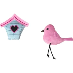 Spot Bird House Crinkly Catnip Cat Toys, assorted colors (2 pack)