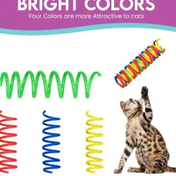 Spot Colorful Thin Springs Catnip Toy (10 pack)