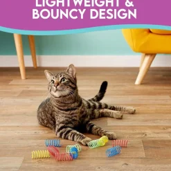 Spot Colorful Thin Springs Catnip Toy (10 pack)