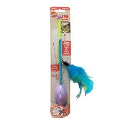 Spot Dolphin Teaser Wand & Laser Cat Toy, Assorted, 12-in
