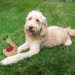 Spot Dura-Fused Colors Leather Llama Dog Toy- Assorted colors