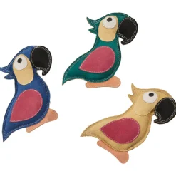 Spot Dura-Fused Colors Leather Parrot Dog Toy - Assorted colors