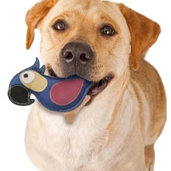 Spot Dura-Fused Colors Leather Parrot Dog Toy - Assorted colors