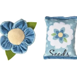 Spot Flower Garden Crinkly Catnip Cat Toys, assorted colors (2 pack)