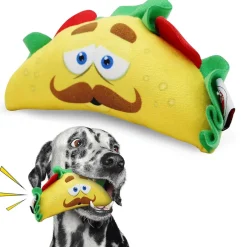 Spot Fun Food Plush Dog Toy Taco Multi-Color, Small, 6"