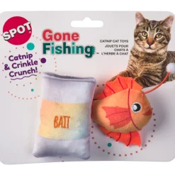 Spot Gone Fishing Crinkly Catnip Cat Toys, assorted colors (2 pack)