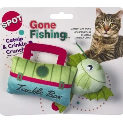 Spot Gone Fishing Crinkly Catnip Cat Toys, assorted colors (2 pack)