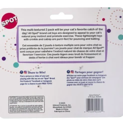 Spot Gone Fishing Crinkly Catnip Cat Toys, assorted colors (2 pack)