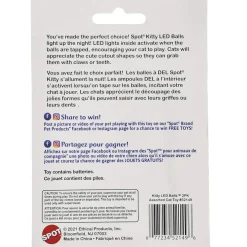 Spot Kitty LED Balls Cat Toy, Assorted, 2-pack