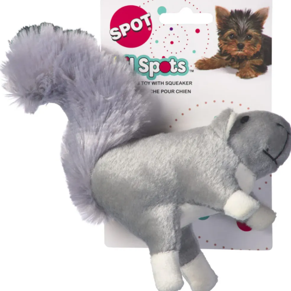 Spot Lil Spots Squirrel Toy for Dogs 7" (Assorted Colors)
