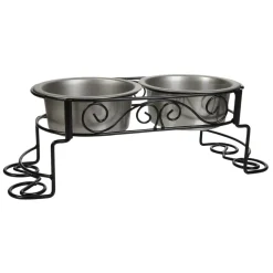 Spot Mediterranean Double Diner Bowls for Dogs & Cats