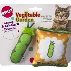 Spot Vegetable Garden Crinkly Catnip Cat Toys, assorted colors (2 pack)