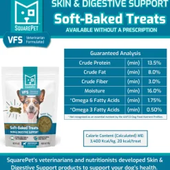 SquarePet VFS Skin & Digestion Support Soft Baked Dog Treats (6 oz)