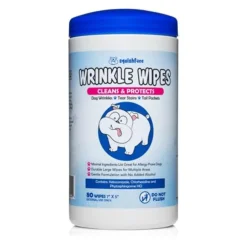 Squishface Cleaning & Protecting Wrinkle Wipes For Dogs (80 wipes)