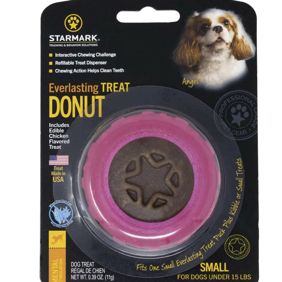 Starmark Everlasting Donut Treat Dog Toy, Medium