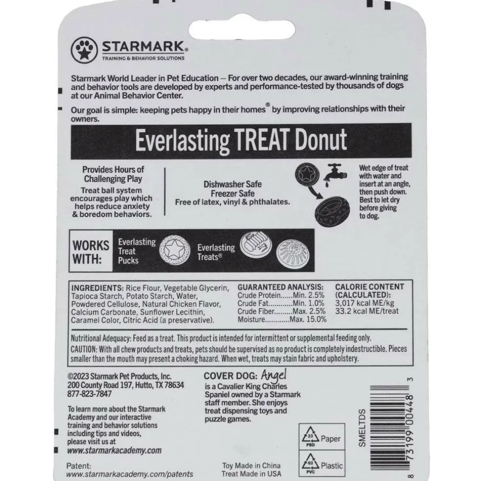 Starmark Everlasting Donut Treat Dog Toy, Medium