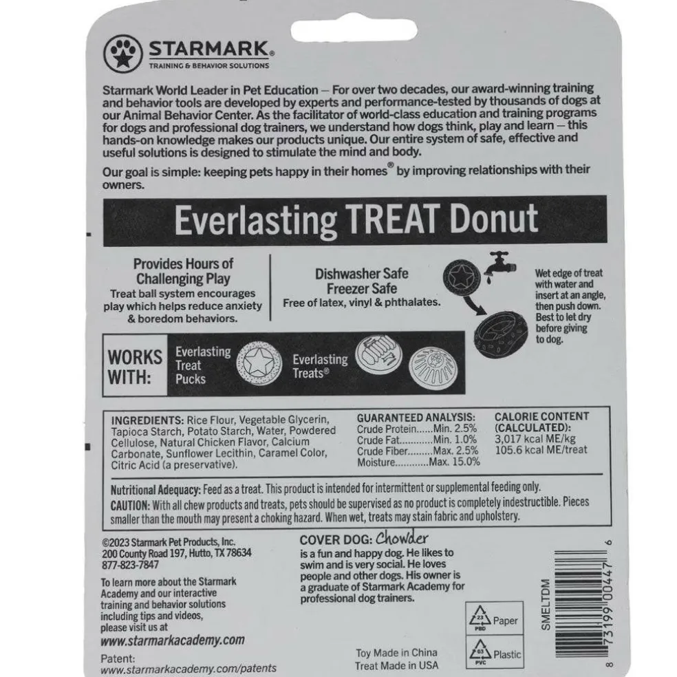 Starmark Everlasting Donut Treat Dog Toy, Medium