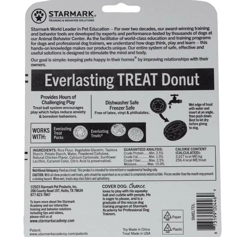 Starmark Everlasting Donut Treat Dog Toy, Medium