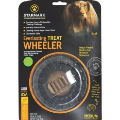 Starmark Everlasting Treat Wheeler Tough Dog Chew Toy