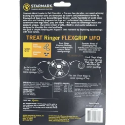 Starmark FLEXGRIP Treat Ringer UFO, Yellow
