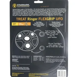 Starmark FLEXGRIP Treat Ringer UFO, Yellow