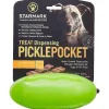 Starmark Pickle Pocket Treat Dispensing Dog Toy, Green/Yellow, One Size