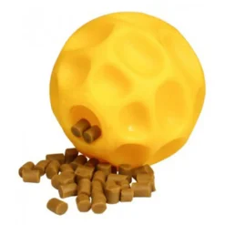 Starmark Treat Dispensing Tetraflex Dog Toy, Yellow