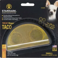 Starmark Treat Ringer Taco Dispenser Dog Toy