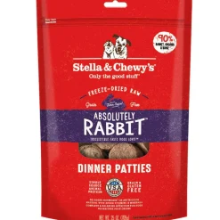 Stella & Chewy's Aboslutely Rabbit Dinner Patties Freeze-Dried Raw Food For Dogs