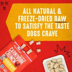 Stella & Chewy's Carnivore Crunch Cage-Free Chicken Recipe Freeze-Dried Raw Dog Treats (3.25 oz)