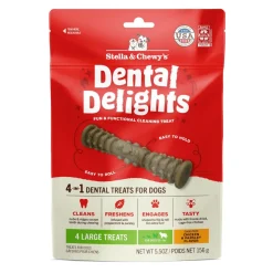 Stella & Chewy's Dental Delights 4-in-1 Dental Treats for Dogs