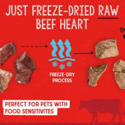 Stella & Chewy's Free-Dried Beef Hearts Dog Treats (3 oz)