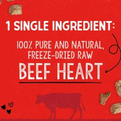 Stella & Chewy's Free-Dried Beef Hearts Dog Treats (3 oz)