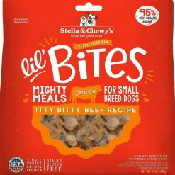 Stella & Chewy's Lil' Bites Itty Bitty Beef Recipe Small Breed Freeze-Dried Raw Food For Dog (7 oz)