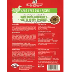 Stella & Chewy's Raw Coated Biscuits Cage-Free Duck Recipe Crunchy Dog Treats (9 oz)