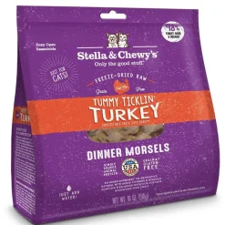 Stella & Chewy's Tummy Ticklin' Turkey Dinner Morsels Freeze-Dried Raw Food for Cats