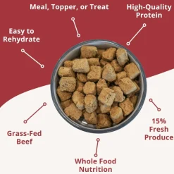 Steve's Real Food Beef Recipe Freeze-Dried Pet Food for Cats & Dogs (1.25 lb)