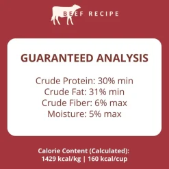 Steve's Real Food Beef Recipe Freeze-Dried Pet Food for Cats & Dogs (1.25 lb)