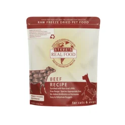 Steve's Real Food Beef Recipe Freeze-Dried Pet Food for Cats & Dogs (1.25 lb)