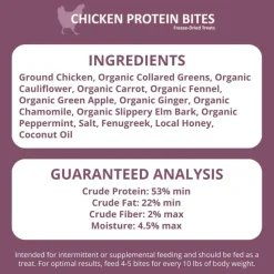 Steve's Real Food Chicken Protein Bites Gut Boosting Bites for Cats & Dogs (4 oz)