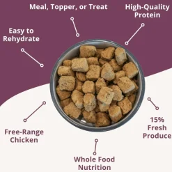 Steve's Real Food Chicken Recipe Freeze-Dried Pet Food for Cats & Dogs (1.25 lb)