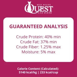 Steve's Real Food Quest Beef Recipe Freeze-Dried Cat Food (10 oz)
