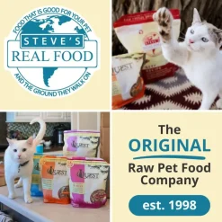 Steve's Real Food Quest Pork Recipe Freeze-Dried Cat Food (10 oz)